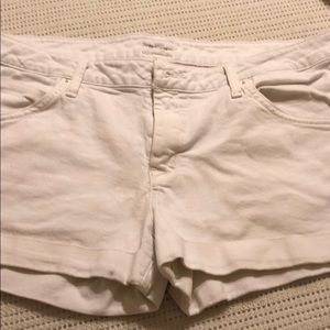 White Hudson Denim Shorts